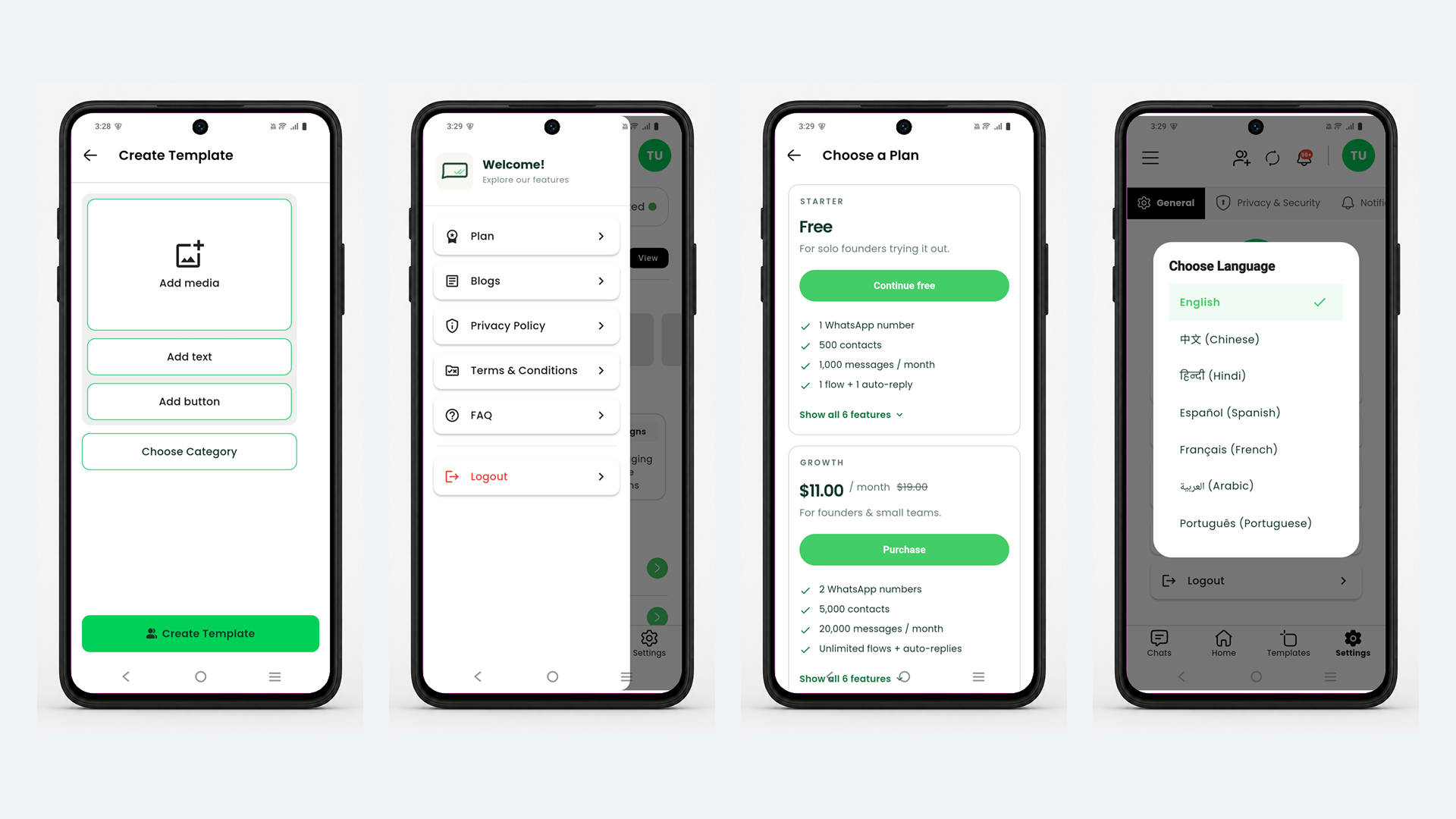 WaDesk | AI-Powered Omnichannel, Bulk Messaging Flutter App screenshot 9 of 10