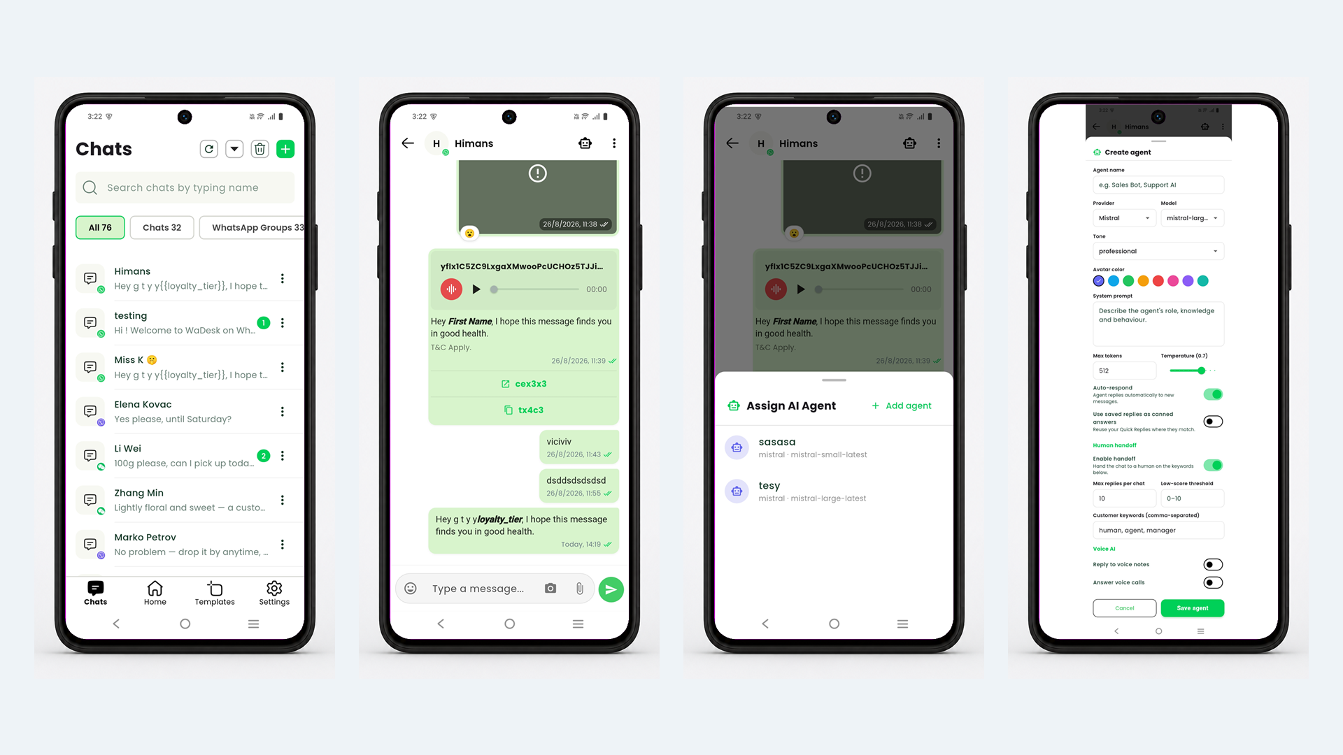 WaDesk | AI-Powered Omnichannel, Bulk Messaging Flutter App screenshot 2 of 10