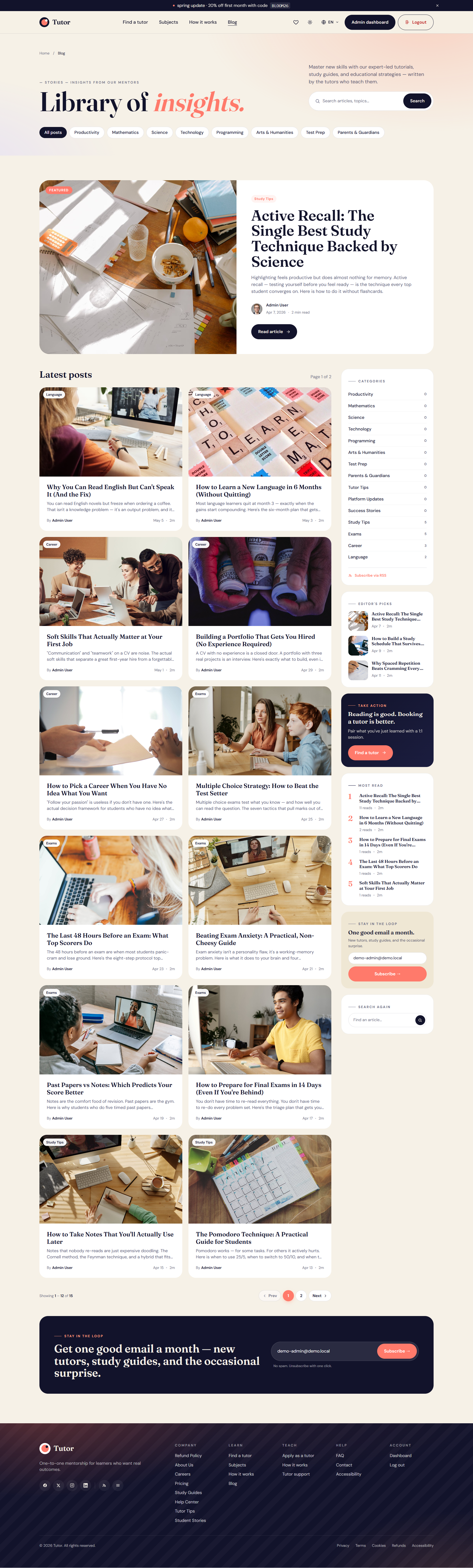 Tutor SaaS | Online Tutor Booking and Marketplace Platform screenshot 8 of 10