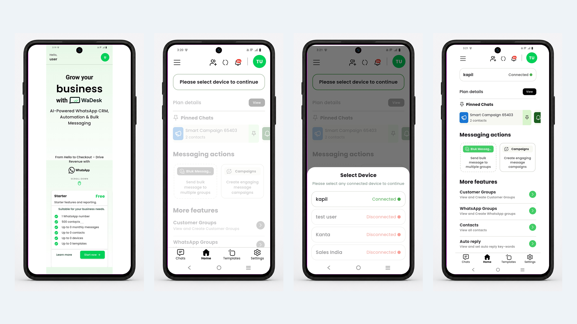 WaDesk | AI-Powered Omnichannel, Bulk Messaging Flutter App screenshot 1 of 10