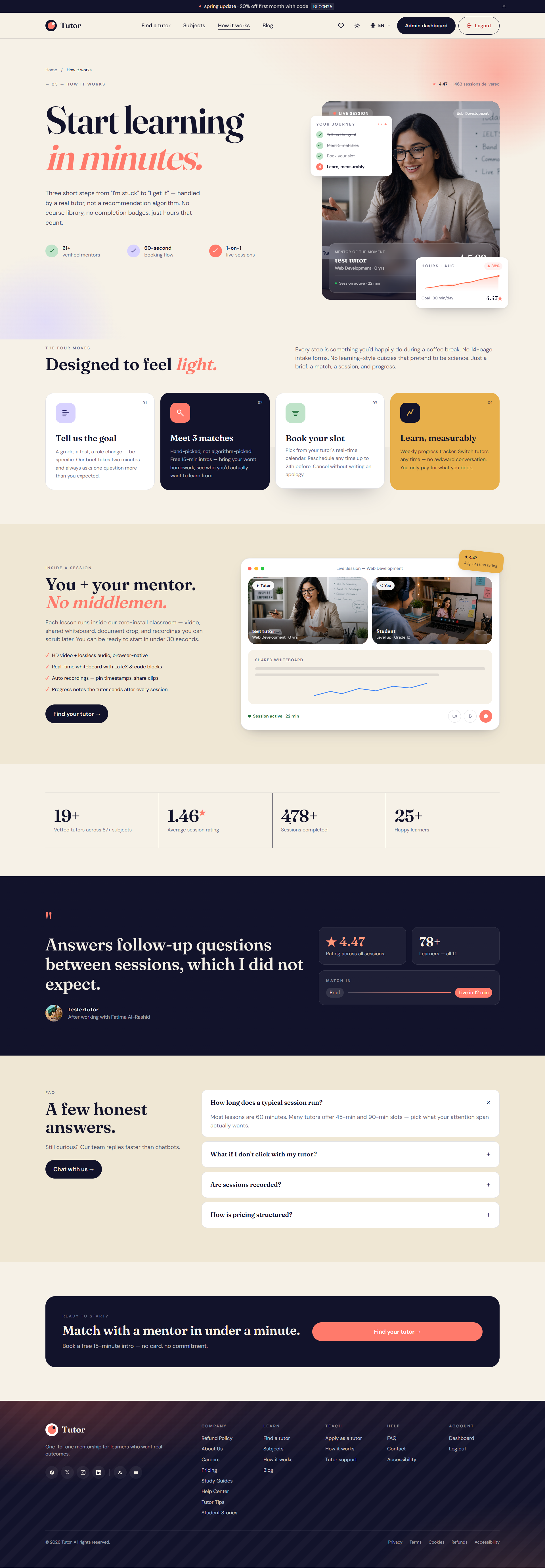 Tutor SaaS | Online Tutor Booking and Marketplace Platform screenshot 7 of 10